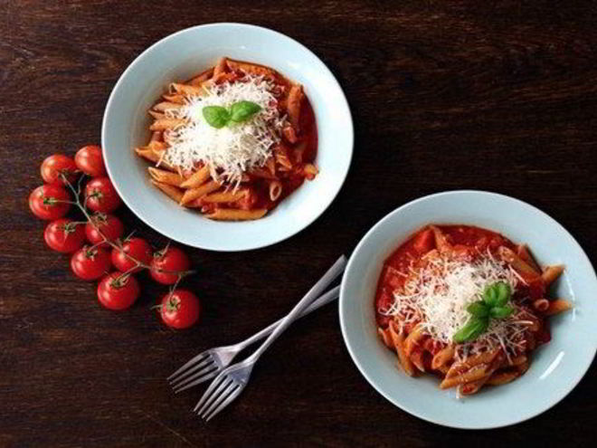 Рецепт пенне с водкой и пармезаном