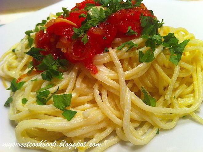 Рецепт спагетти с водкой