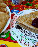 Заварные блинчики с водкой