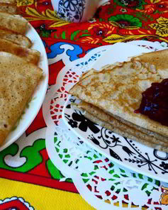 Заварные блинчики с водкой