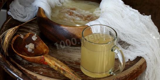 Березовый квас с ячменем