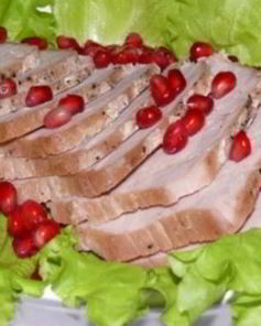 Буженина маринованная с луком в квасе