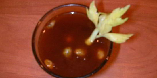 Домашний квас из ржаного черного хлеба