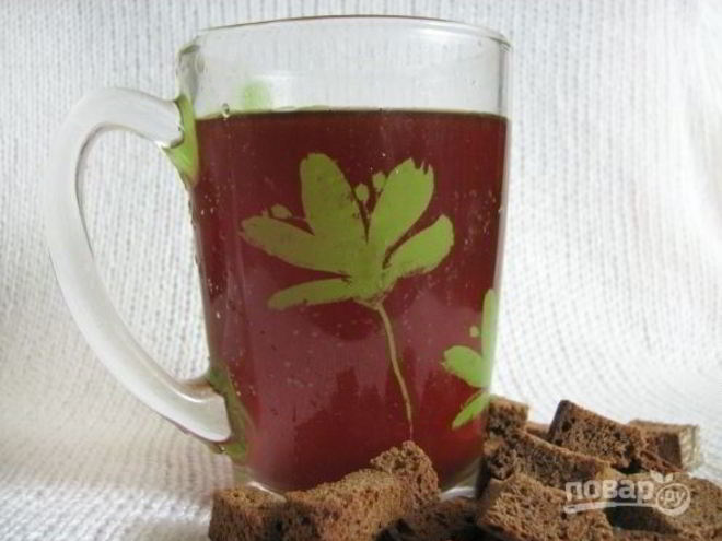 Рецепт кваса из бородинского хлеба без дрожжей