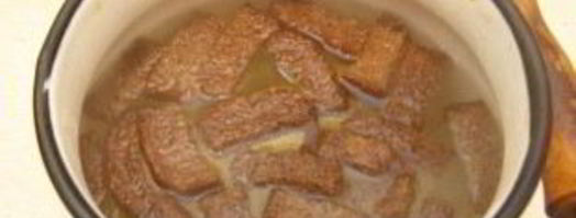 квас из черного хлеба. Шаг 4