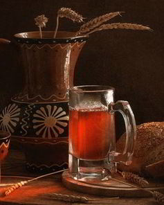 Квас из ржаного хлеба