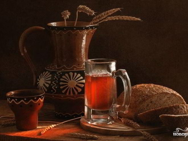 Рецепт кваса из ржаного хлеба