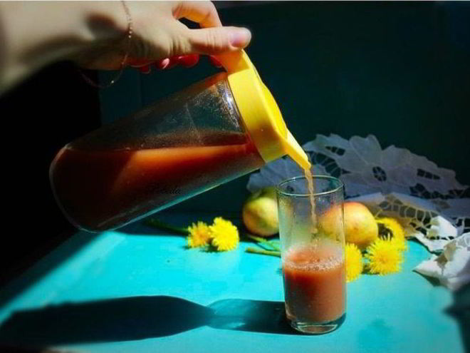 Рецепт кваса на яблочном соке