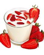 Клубника в ликере со взбитыми сливками