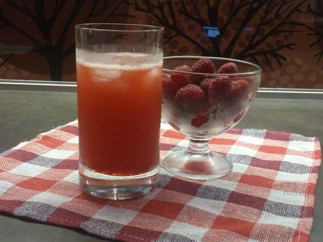 Рецепт домашнего малинового лимонада