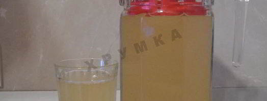 имбирный лимонад с яблоками и лимонами. Шаг 12