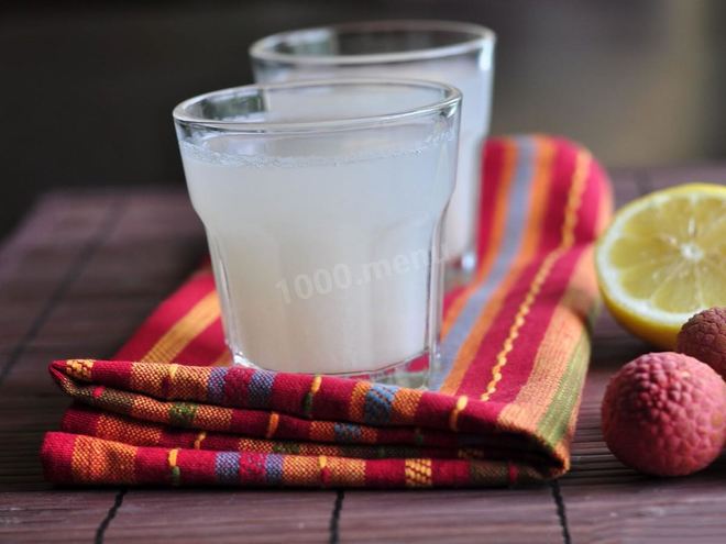 Рецепт лимонада из личи