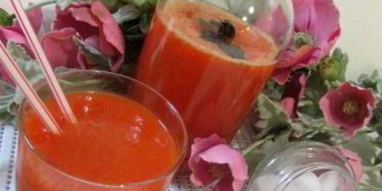 Лимонад из сладкого перца с базиликом