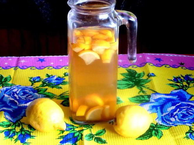 Рецепт лимонада из зеленого чая