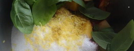 лимонад персик-базилик. Шаг 3