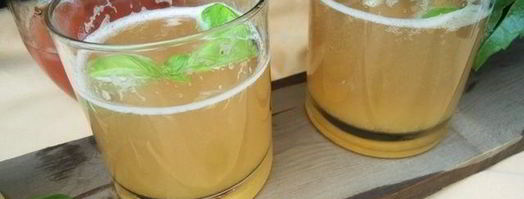 лимонад персик-базилик. Шаг 8