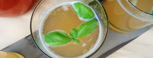 лимонад персик-базилик. Шаг 9