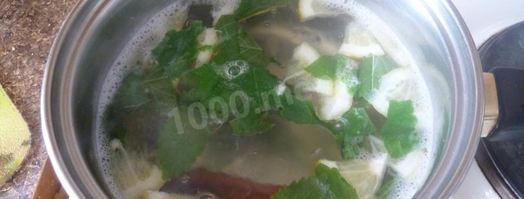 напиток лимонад из мяты и лимона. Шаг 5