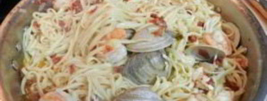 макароны с морским коктейлем. Шаг 4