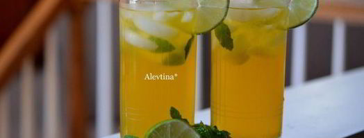 чай мохито со льдом. Шаг 4