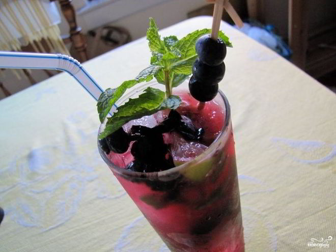 Рецепт черничного мохито