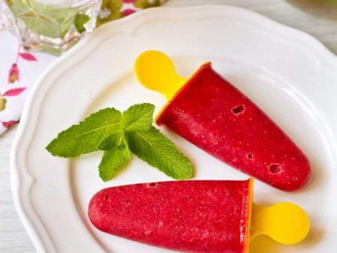 Рецепт фруктового льда клубничного мохито