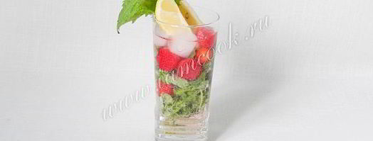 клубничный мохито, безалкогольный. Шаг 8