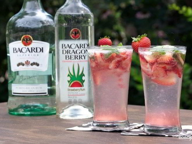 Рецепт клубничного мохито