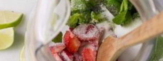 мохито безалкогольный клубничный. Шаг 3