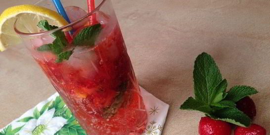 Мохито с клубникой