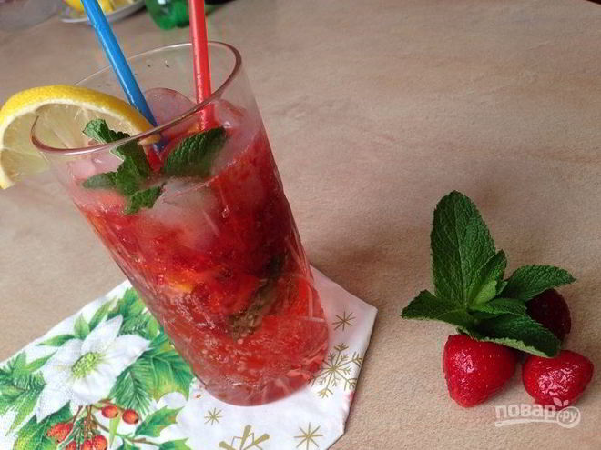 Рецепт мохито с клубникой