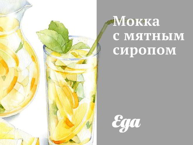 Рецепт мокки с мятным сиропом