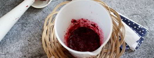 кисломолочный коктейль с черникой и овсяными хлопьями. Шаг 7