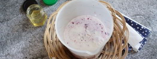 кисломолочный коктейль с черникой и овсяными хлопьями. Шаг 8