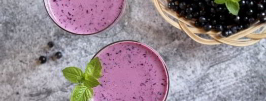 кисломолочный коктейль с черникой и овсяными хлопьями. Шаг 10