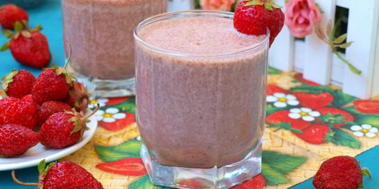 Клубнично-шоколадный молочный коктейль