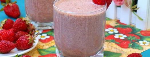 клубнично-шоколадный молочный коктейль. Шаг 6