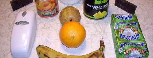 коктейль молочный с кусочками фруктов и шоколада. Шаг 6