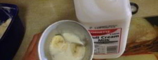 коктейль молочный с мороженым и бананом. Шаг 3