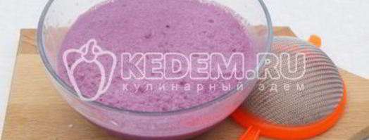 молочно-ежевичный коктейль чудо. Шаг 7