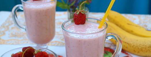 молочный клубнично-банановый коктейль. Шаг 7