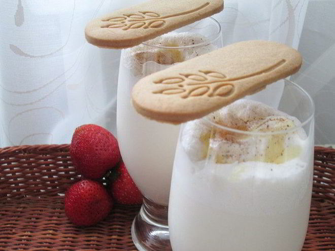 Рецепт молочного коктейля из пломбира с имбирем