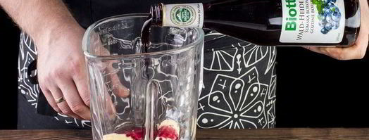 молочный коктейль с черничным нектаром. Шаг 3