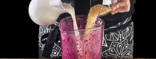 молочный коктейль с черничным нектаром. Шаг 5