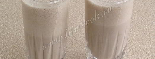 молочный коктейль с коньяком и шоколадным пудингом. Шаг 8