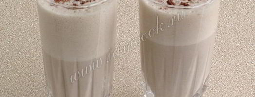 молочный коктейль с коньяком и шоколадным пудингом. Шаг 9