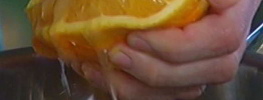 молочный коктейль с персиками и апельсинами. Шаг 3