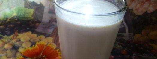 овсяно-молочный коктейль со сливовым вареньем. Шаг 6