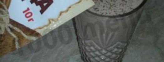 шоколадный молочный коктейль с бананом. Шаг 13