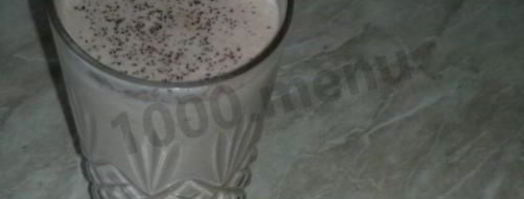 шоколадный молочный коктейль с бананом. Шаг 14